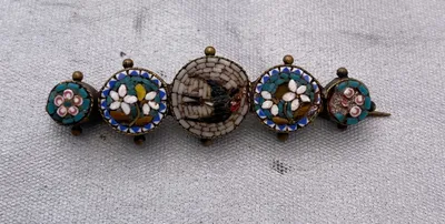 Original italiensk mosaik broche