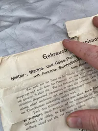 Original tysk ww1 feltkikkert, mend tilhørende brugsanvisning