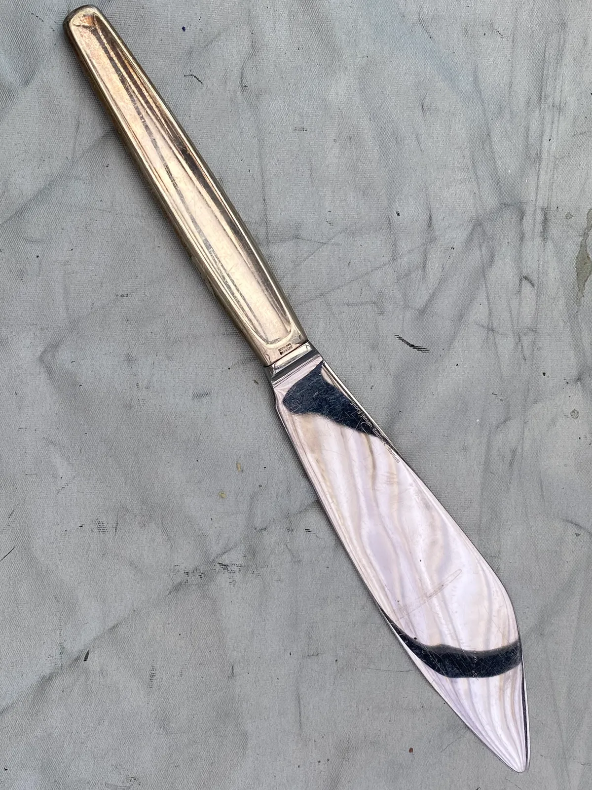 Kagekniv - Georg Jensen. Greb er i sterlingsølv