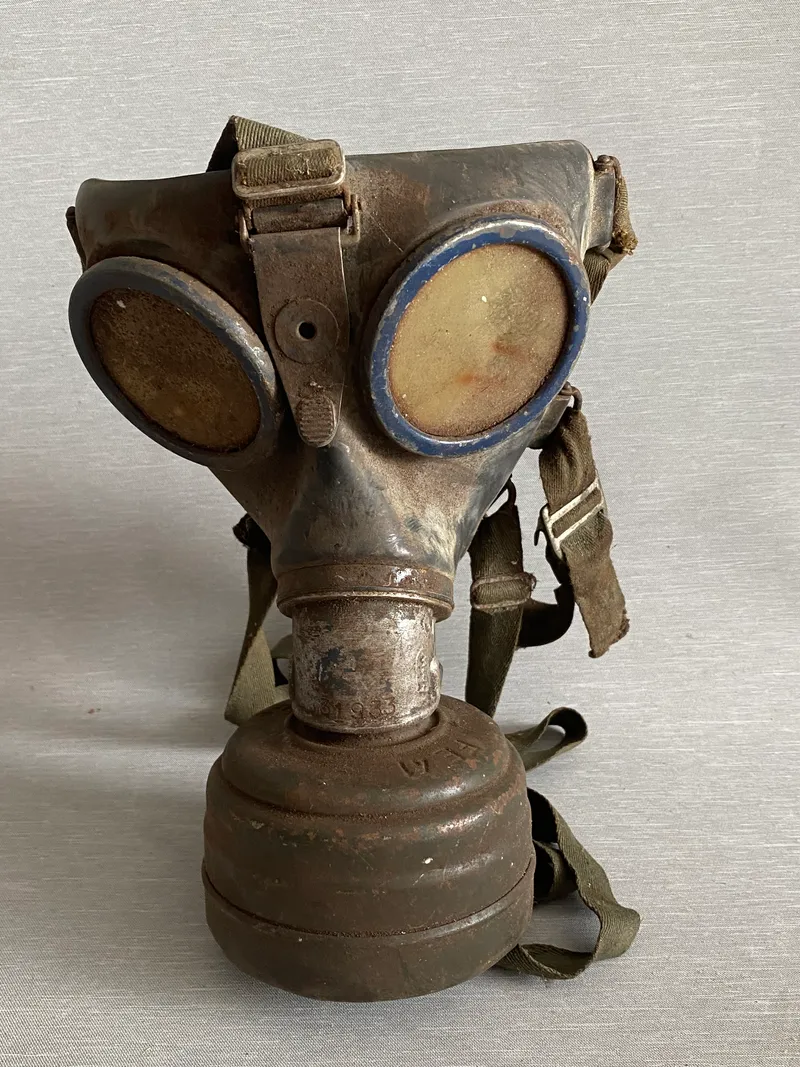 Original tysk ww2 gasmaske - Loftfund