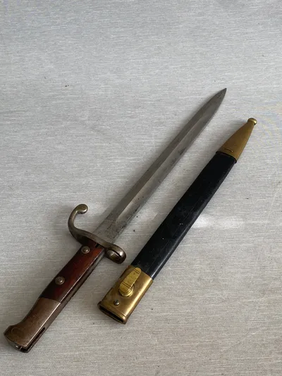 Original brasiliansk model 1908 bajonet (tysk eksport)