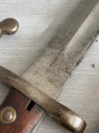 Original brasiliansk model 1908 bajonet (tysk eksport)