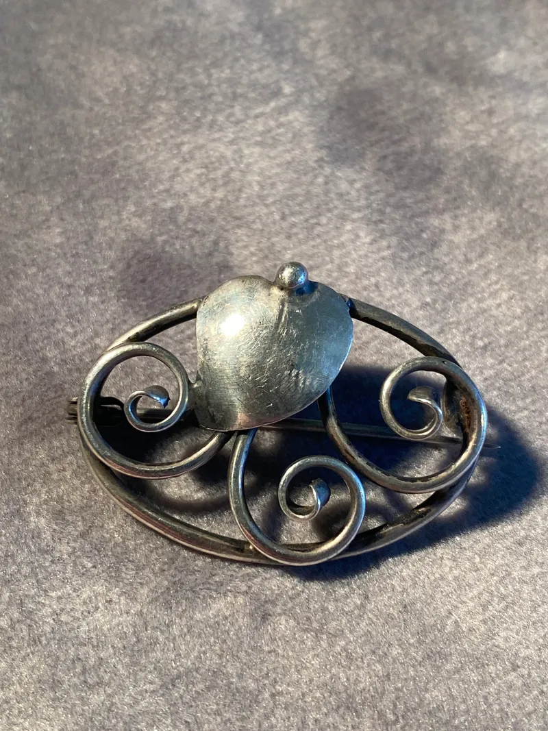 Originalt dansk sølvsmykke i jugendstil - 1920’erne