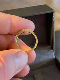 Original rødgulds brilliant ring af 14 karat guld - sten er med certifikat og af høj kvalitet - ringstørrelse 56 
Nypris: 8400,-