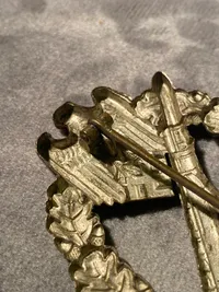 Originalt Infanterie Sturmabzeichen (ISA) / Infantry Assault badge (IAB) hollow (maker Otto Schickle)