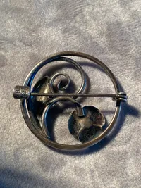 Original dansk sølvbroche i jugendstil - 1920’erne