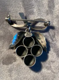 Original dansk sølvbroche i jugendstil - 1920’erne