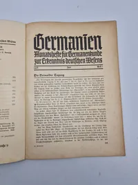 Original tysk ww2 hæfte “Germanien”  udgivet af SS