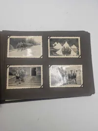 Originalt tysk fotoalbum med primært HitlerJugend og billeder fra Holland