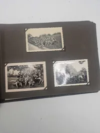 Originalt tysk fotoalbum med primært HitlerJugend og billeder fra Holland
