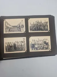 Originalt tysk fotoalbum med primært HitlerJugend og billeder fra Holland