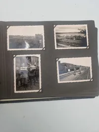 Originalt tysk fotoalbum med primært HitlerJugend og billeder fra Holland