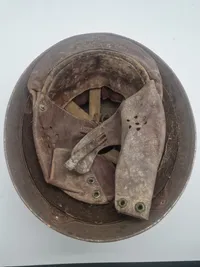 Original Engelsk 1942 motorordonans hjelm WW2