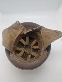 Original Engelsk 1942 motorordonans hjelm WW2