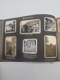 Originalt tysk album til minde om tjenestetiden - ww2