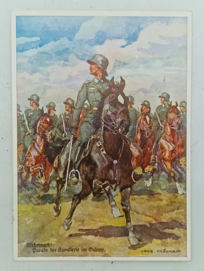 Originalt tysk ww2 postkort