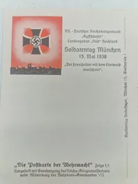 Originalt tysk ww2 postkort