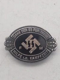 Original Tysk Waffen-SS revérnål