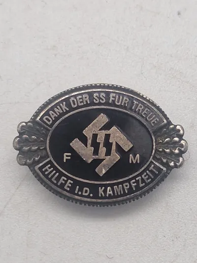 Original Tysk Waffen-SS revérnål