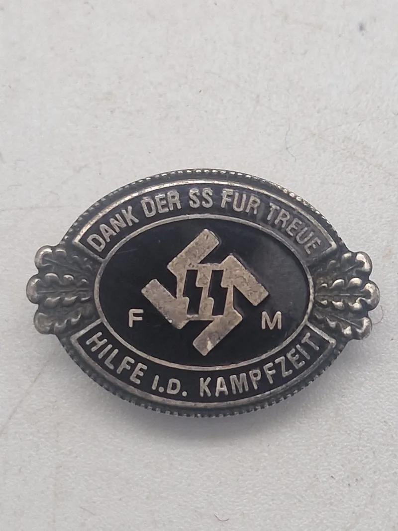 Original Tysk Waffen-SS revérnål