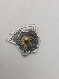 Soviet USSR Awarded Heavy White Metal Badge- Railroad Shock Worker of Stalin Labor Campaign