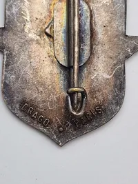 Original fransk badge - 17 regiment