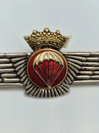Originalt spansk Air Force Parachutist's Qualification Badge
