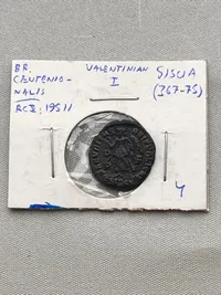 Originalt romersk mønt Valentinian I - år 367-375
