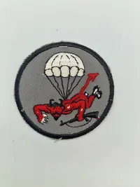 Originalt U. S. Army 10th Special Forces Group Europe - 10 S F G Beret Flash over Green Beret Felt Sticker & 508 Parachute infantry regiment