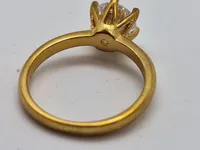Fingerring - Forgyldt sterlingsølv