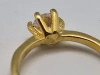Fingerring - Forgyldt sterlingsølv
