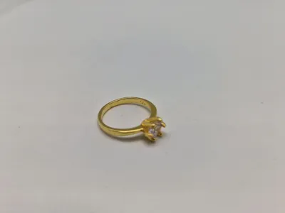 Fingerring - Forgyldt sterlingsølv