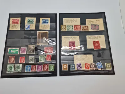 Samling originale tyske ww2 frimærker