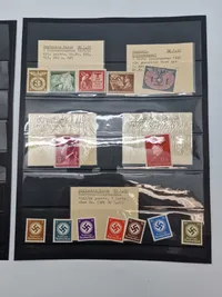 Samling originale tyske ww2 frimærker