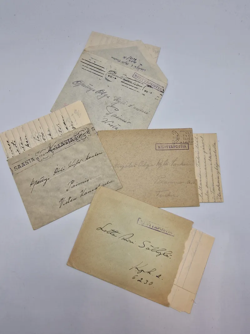 Samling original finsk feltpost - ww2