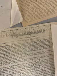 Stor samling originale illegale blade fra modstandsbevægelsen
