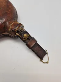 Original dansk feltflaske model 1871 - mundblæst på Holmegaard