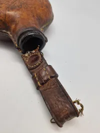 Original dansk feltflaske model 1871 - mundblæst på Holmegaard