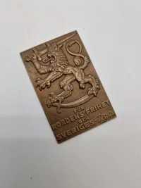 Sjælden original THE SWEDISH VOLUNTEER CORPS WAR SERVICE IN FINLAND 1940 PLAQUE