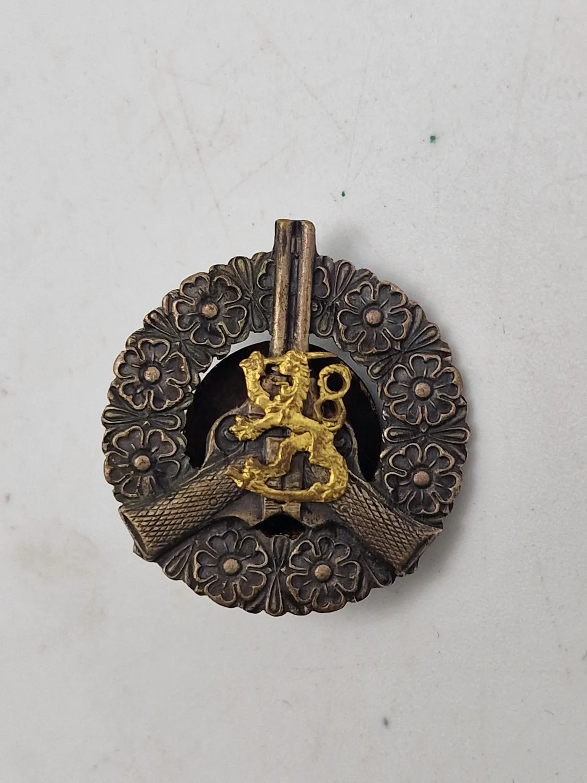Original Finland Military Proficiency Shooting Rifle Badge 1st Class WW2