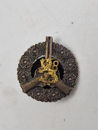Original Finland Military Proficiency Shooting Rifle Badge 1st Class WW2
