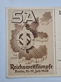 Originalt Tysk SA postkort