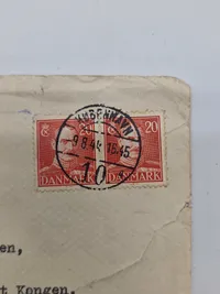 Sjælden original kuvert sendt til Kongens adjudant E.H.D Havsteen
