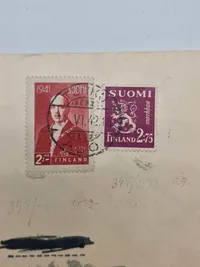 Originalt finsk brev - ww2