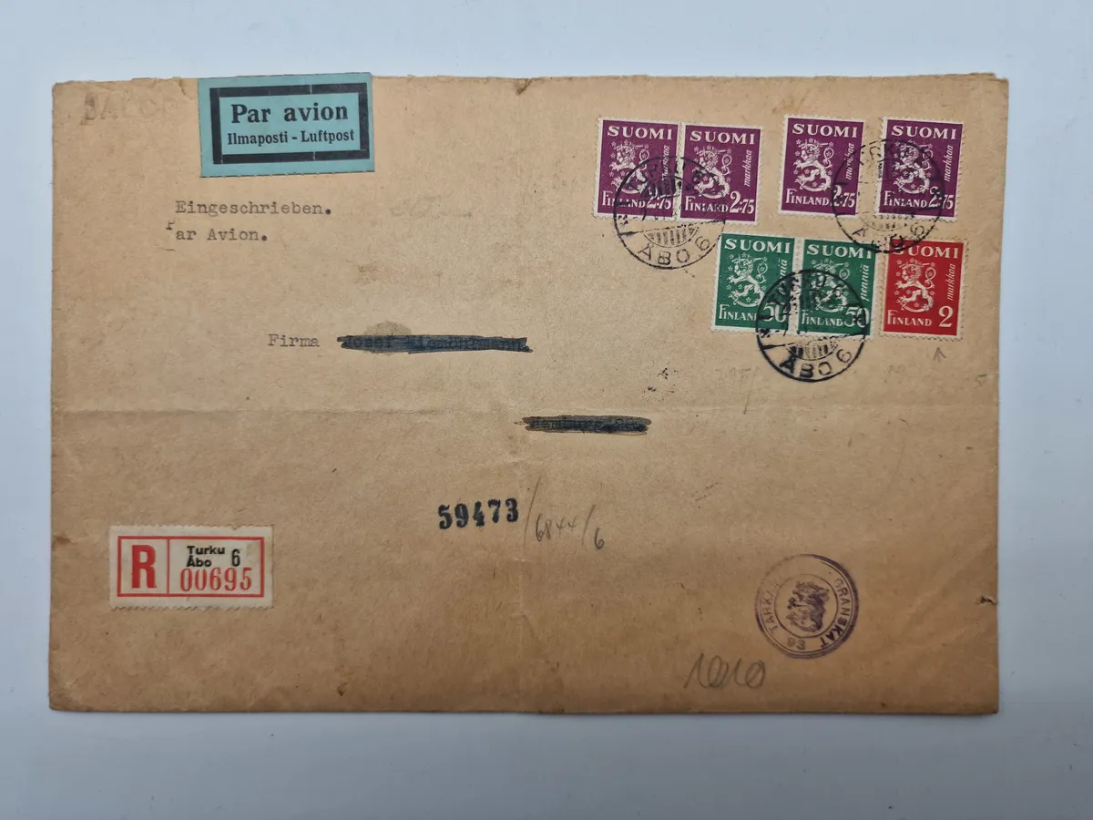 Originalt finsk brev - ww2