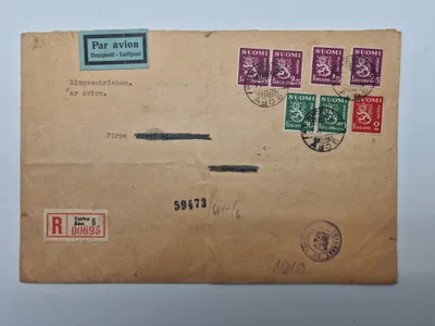 Originalt finsk brev - ww2