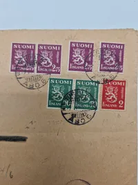 Originalt finsk brev - ww2