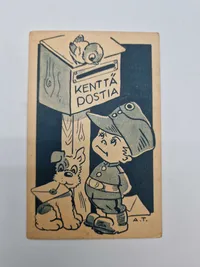 Originalt finsk postkort - ww2