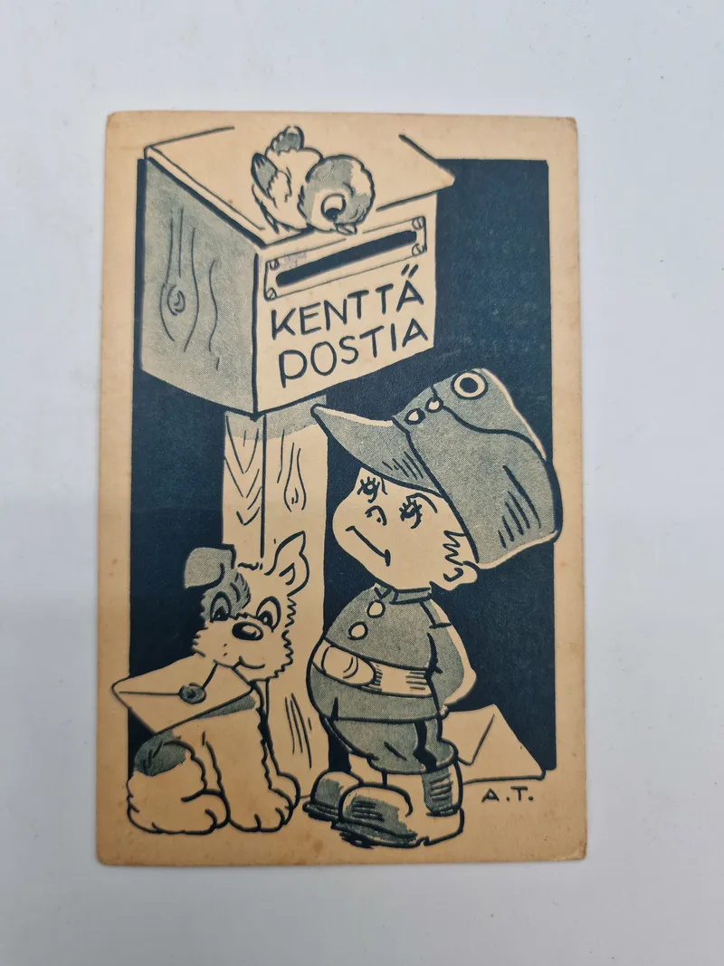 Originalt finsk postkort - ww2