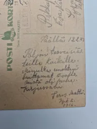 Originalt finsk postkort - ww2